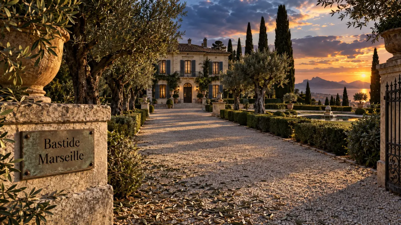Les bastides marseille : bastide provençale au parc aux oliviers