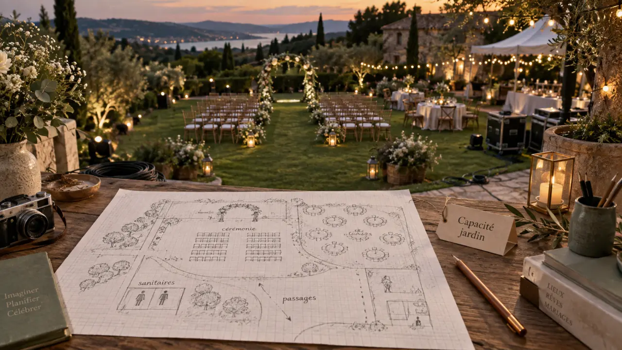 Mariage dans son jardin : plan d’installation pour cérémonie et tables