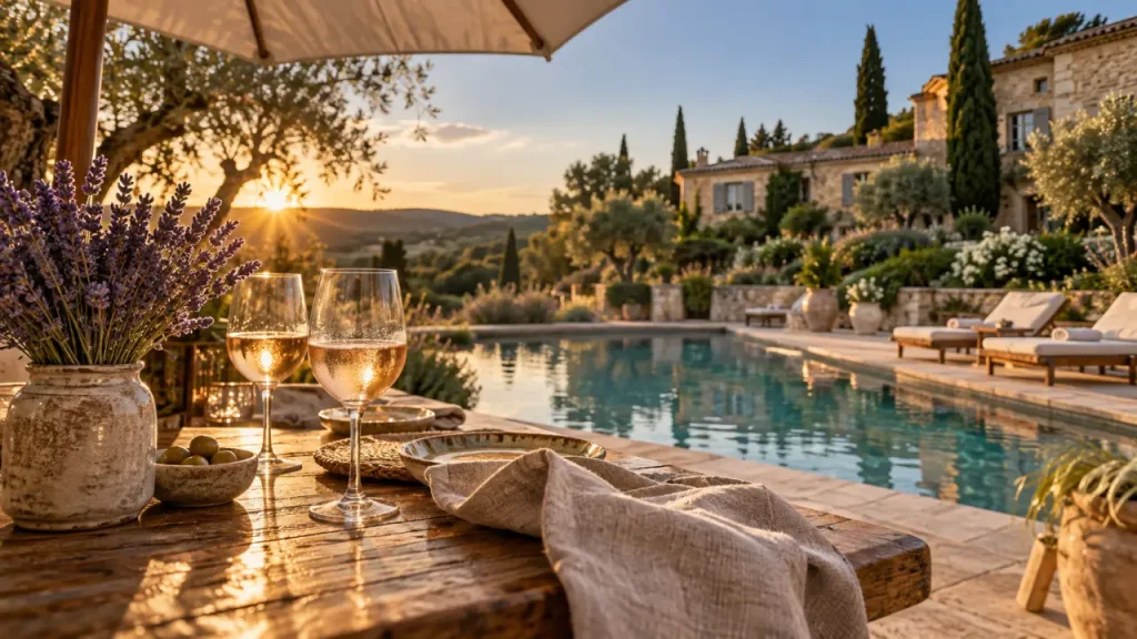 Hôtel luberon 4 étoiles avec piscine et jardin méditerranéen