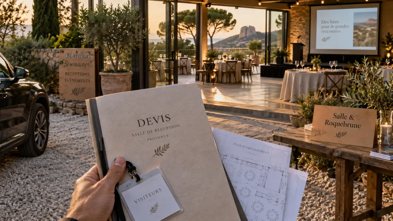 Location salle Roquebrune sur Argens : salle de réception en Provence