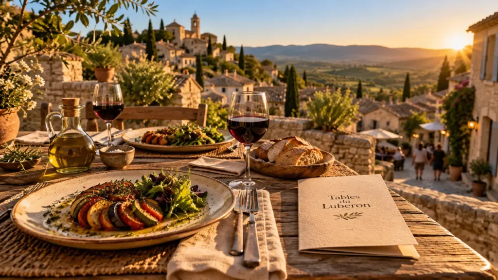 Restaurant provençal dans le Luberon : choisir entre table de village et dîner de caractère